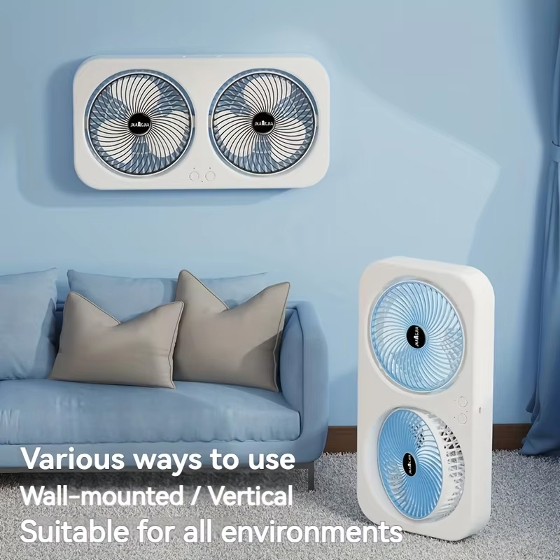 Mini Wind Turbine Vertical - Vertical Dual-Handle Port Portable Dual Head