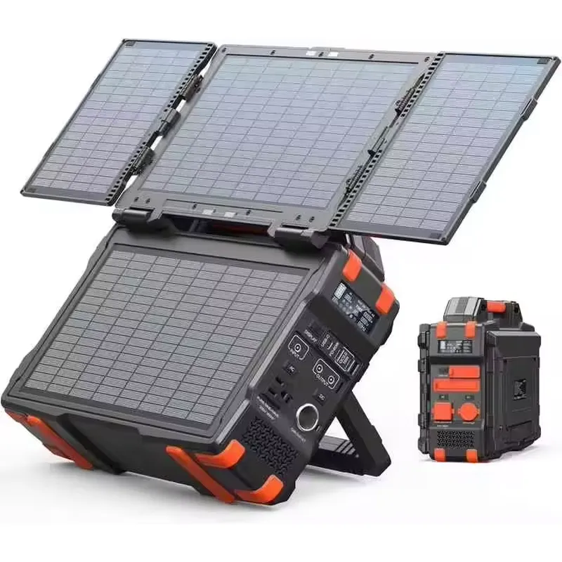 300W Portable Power Station wi - Folding Solar Panel ulasan dan harga