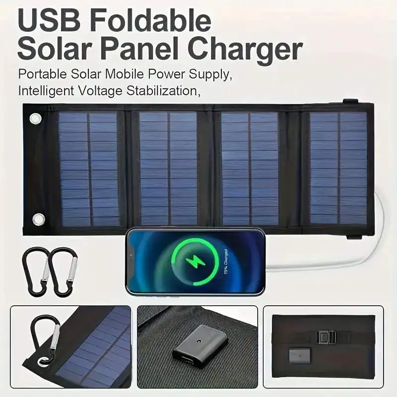 Portable USB Foldable Solar Pa - Folding Solar Panel ulasan dan harga