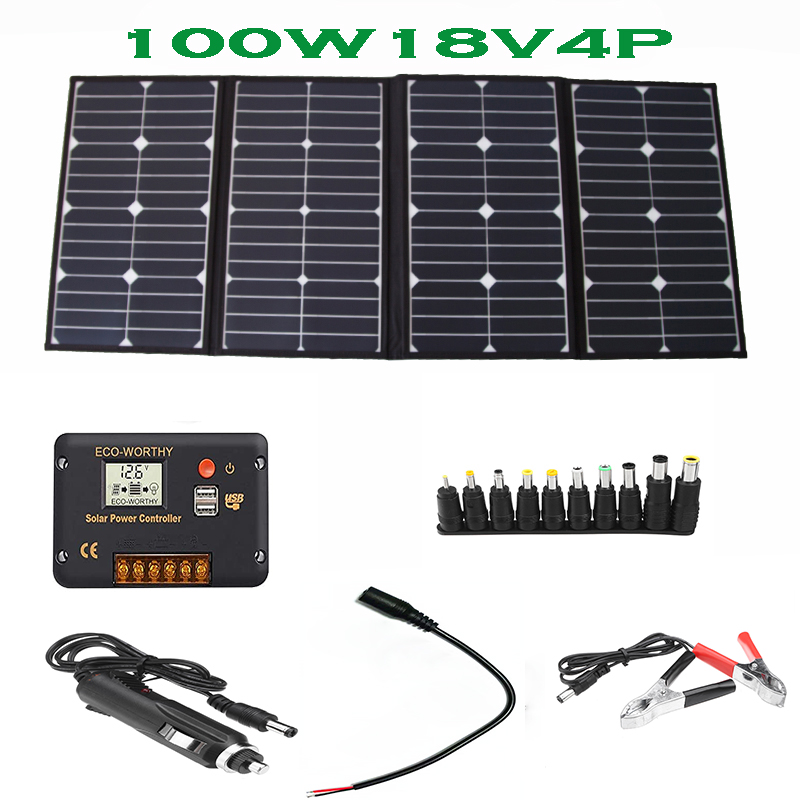 Portable 100 Watt Folding Sola - Folding Solar Panel ulasan dan harga
