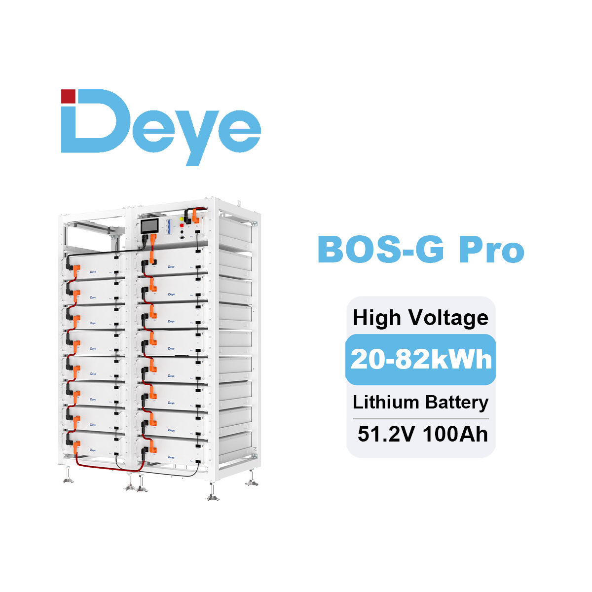 Deye LiFePO4 ESS BOS-G Pro Hig - Lithium Battery 100Ah ulasan dan harga