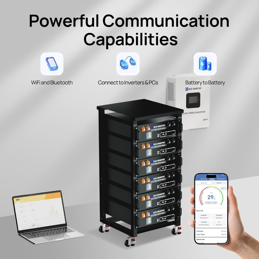48V 100Ah LiFePO4 Lithium Batt - Energy Storage Rack ulasan dan harga