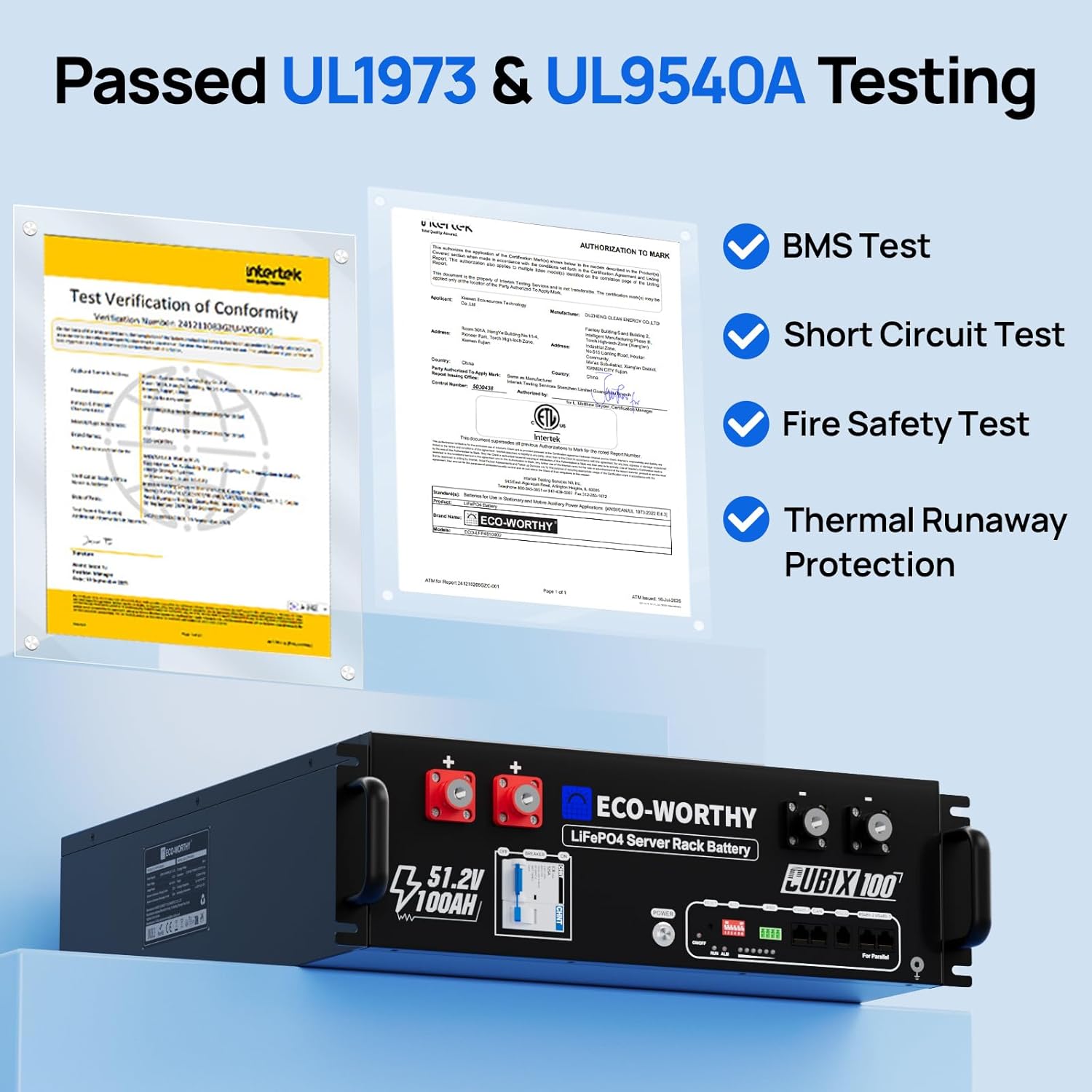 100Ah LiFePO4  Built In Blueto - Energy Storage Rack ulasan dan harga