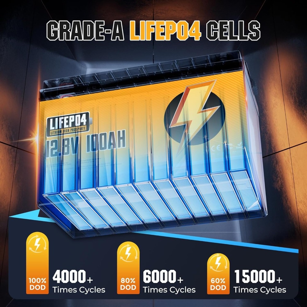 12V 100Ah LiFePO4 Battery, Bui - Lithium Battery 100Ah ulasan dan harga