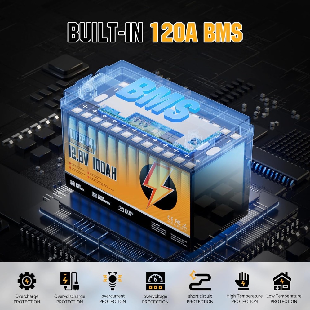 12V 100Ah LiFePO4 Battery, Bui - Lithium Battery 100Ah ulasan dan harga