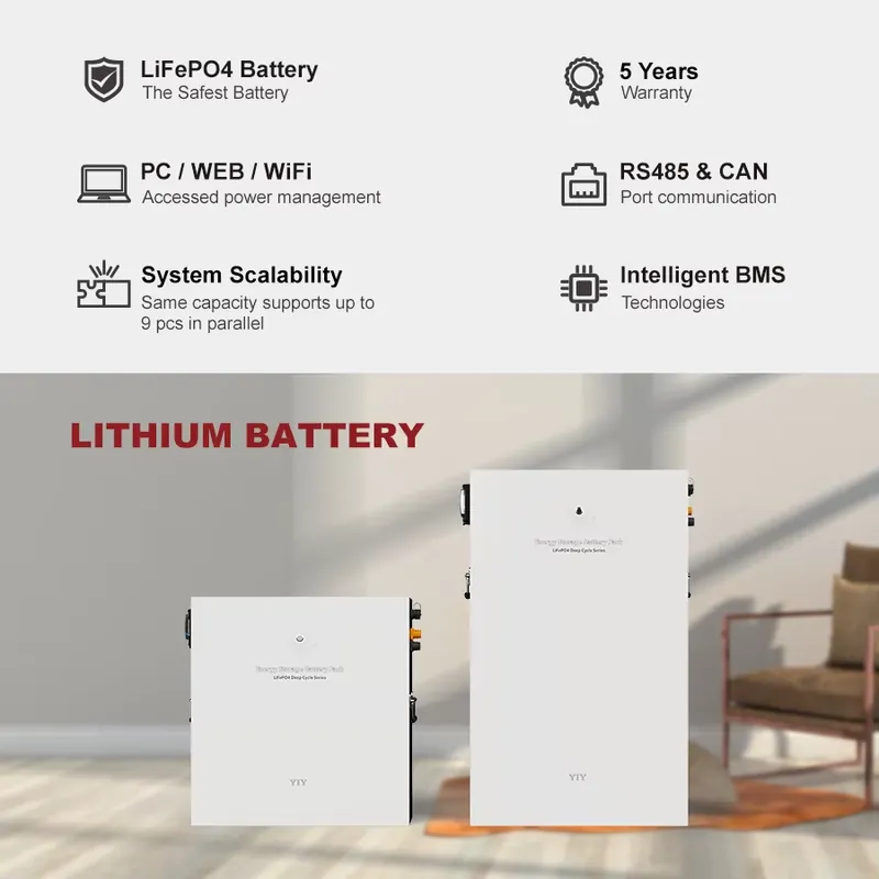 51.2V 100Ah 5.12Kwh Solar Batt - Lithium Battery 100Ah ulasan dan harga
