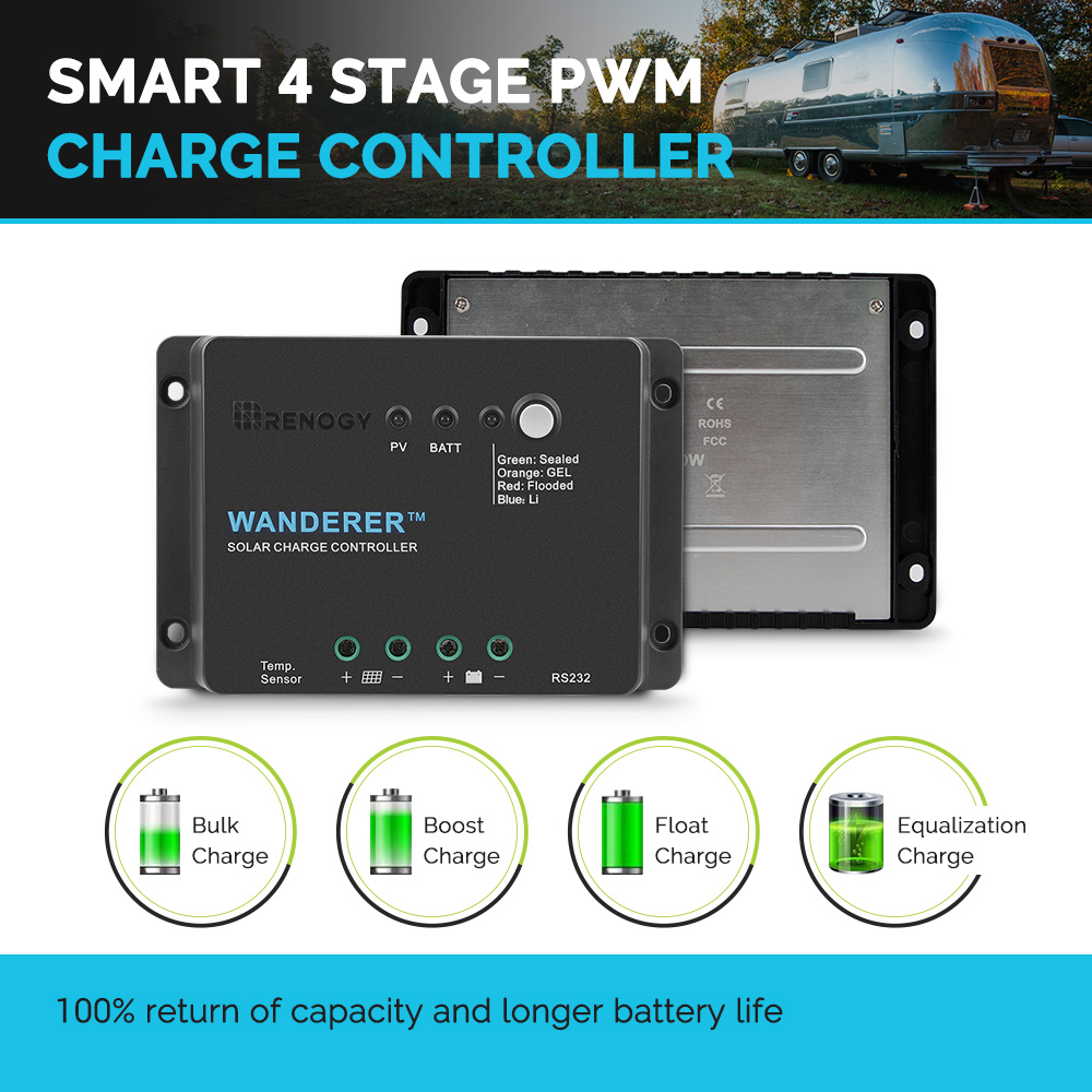 Renogy Wanderer Li 30A 12V PWM - Renogy Controller Wanderer ulasan dan harga